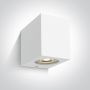 One Light Outdoor Cube 67142H/W Aplique de perete 1x6W/GU10 IP65