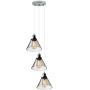 Altavola Design NEW YORK LOFT LA034/CO3_smoky_chrom Lampă cu pendul 3x40W/E27 IP20