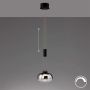Fischer&Honsel Arosa 60986 Lampă cu pendul 1x9W/LED 2700K 950 lm IP20