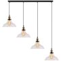 Altavola Design NEW YORK LOFT LA040/CL4_clear Lampă cu pendul 4x40W/E27 IP20