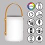 Fischer&Honsel Bari 850273 Lampă de masă 2x0.5W/LED RGBW 40lm IP44