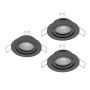 Eglo BARRANCO GU10 902251 downlight wpuszczany 3x4.5W/GU10   IP44