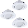 Eglo PINEDA 95851 Lumină îngropată deasupra plafonului 3x6W/LED 500LM