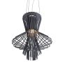 King Home STRAW 966S1.GREY Lampă cu pendul 2x40W/E27 IP20