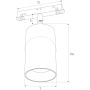 Maxlight MAX M0010D Proiector de șină 1x18w/led 3000k 1411lm ip20