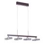 Italux METIS AD16002-8A COFFEE Lampă cu pendul 8x4,8W/LED IP20