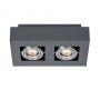 Italux CASEMIRO IT8002S2-BK/AL Lumină montată pe suprafață 2x50W/GU10