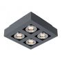 Italux CASEMIRO IT8002S4-BK/AL Lumină montată pe suprafață 4x50W/GU10