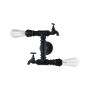 Italux CRILLO MBM-2568_2 BK Aplique de perete 2x40W/E14 IP20