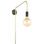 Italux MALENE MBM3386/1 BK+GD Aplique de perete 1x40W/E27