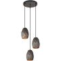 Italux HARLEY MDM-3480/3A GR+GD Lampă cu pendul 3x40W/E27 IP20