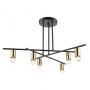 Italux NORMANI MDM3658/6 BK+BRO Candelabru 6x60W/E27