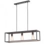 Italux SIGALO MD-BR4367-D3 GR Lampă cu pendul 3x60W/E27