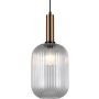 Italux ANTIOLA PND-5588-1L-BRO+CL Lampă cu pendul 1x40W/E27 IP20