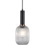 Italux ANTIOLA PND-5588-1M-BK+CL Lampă cu pendul 1x40W/E27 IP20