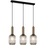 Italux ANTIOLA PND-5588-3M-BRO+AMB Lampă cu pendul 3x40W/E27 IP20