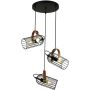 Italux ANTOIN PND-2445-3-BK Lampă cu pendul 3x40W/E27 IP20