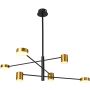 Italux REMDAL PND-16374-6 BK+GD Candelabru 6x30W/LED 3000K 847LM IP20