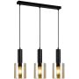 Italux SARDO PND-5581-3-BK+AMB Lampă cu pendul 3x40W/E27 IP20