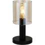 Italux SARDO TB-5581-1-BK+AMB Lampă de masă 1x40W/E27 IP20