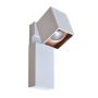 Italux ARAVENA WLB073/5W 4000K WH+GO Aplique de perete 1x5W/LED 450LM