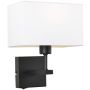 Italux NORTE WL-1122-1-A-BM-RC-WH Aplique de perete 1x60W/E27 IP20