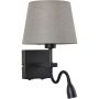 Italux NORTE WL-1122-2-BL-BM-RO-GR Aplique de perete 2x60W, 3W/E27, LED 3000K 350LM IP20