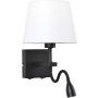 Italux NORTE WL-1122-2-BL-BM-RO-WH Aplique de perete 2x60W, 3W/E27, LED 3000K 350LM IP20