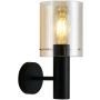 Italux SARDO WL-5581-1A-BK+AMB Aplique de perete 1x40W/E27 IP20