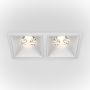 Maytoni ALFA LED DL043-02-15W3K-SQ-W Lumină îngropată deasupra plafonului 2x30W/LED 3000K 2250LM IP20