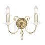 Elstead Lighting AEGEAN AG2-POL-BRASS Aplique de perete 2x60W/E14