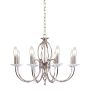 Elstead Lighting AEGEAN AG8-POL-NICKEL Candelabru 8x60W/E14