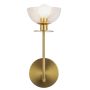 Elstead Lighting Sylvia ALM-SYLVIA-1WB-BG-CL Aplique de perete 1x40W/E14 IP20