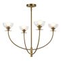 Elstead Lighting Sylvia ALM-SYLVIA4-BG-CL Candelabru 4x40W/E14 IP20