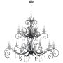 Elstead Lighting AMARILLI AML15-BLK-SILVER Candelabru 15x60W/E14
