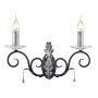 Elstead Lighting AMARILLI AML2-BLK-SILVER Aplique de perete 2x60W/E14