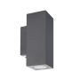 Norlys SANDVIK 1731GR Aplique de perete 2x3.9W/GU10 2700K 530LM IP65