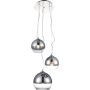 AZzardo SILVER BALL AZ4750 Lampă cu pendul 3x40W/E27