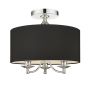 Cosmolight ABU DHABI C03466CH-BK Lampă de tavan 3x40W/E14