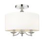 Cosmolight ABU DHABI C03466CH-WH Lampă de tavan 3x40W/E14