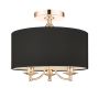 Cosmolight ABU DHABI C03480AU-BK Lampă de tavan 3x40W/E14