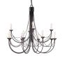 Elstead Lighting CARISBROOKE CB12-BLACK Candelabru 12x60W/E14