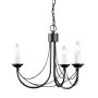 Elstead Lighting CARISBROOKE CB3-BLACK Candelabru 3x60W/E14