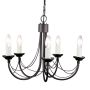 Elstead Lighting CARISBROOKE CB5-BLACK Candelabru 5x60W/E14