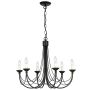Elstead Lighting CARISBROOKE CB6-BLACK Candelabru 6x60W/E14