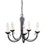 Elstead Lighting CHARTWELL CH5-BLACK Candelabru 5x60W/E14