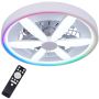 Polux MALAWI 343222 wentylator 48W + 15W/LED 5300lm 3000K-4000K-6500K +- RGB MAGIC IP20