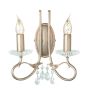 Elstead Lighting CHRISTINA CRT2-SILVER-GOLD Aplique de perete 2x60W/E14