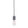 Italux MILLENIA DS-M-010-03 MATT BLACK Lampă cu pendul 1x60W/E27 IP20