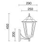 Novolux ELITE 6 096G-G05X1A-01 Aplique de perete 1x42W/E27 IP43